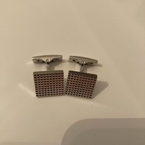 S.T. Dupont Paris diamond head cuff links
